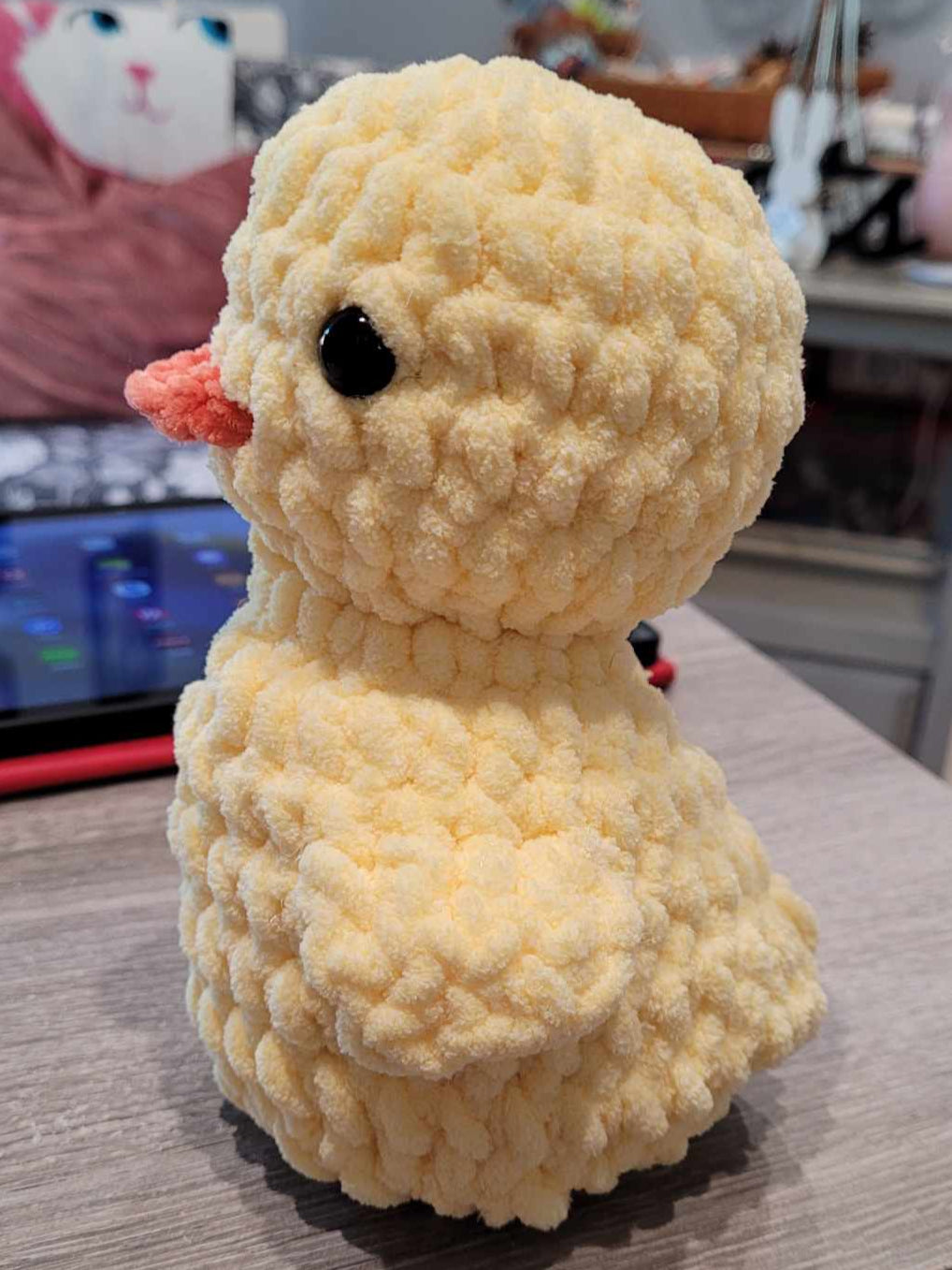 Crocheted Velvet Duck