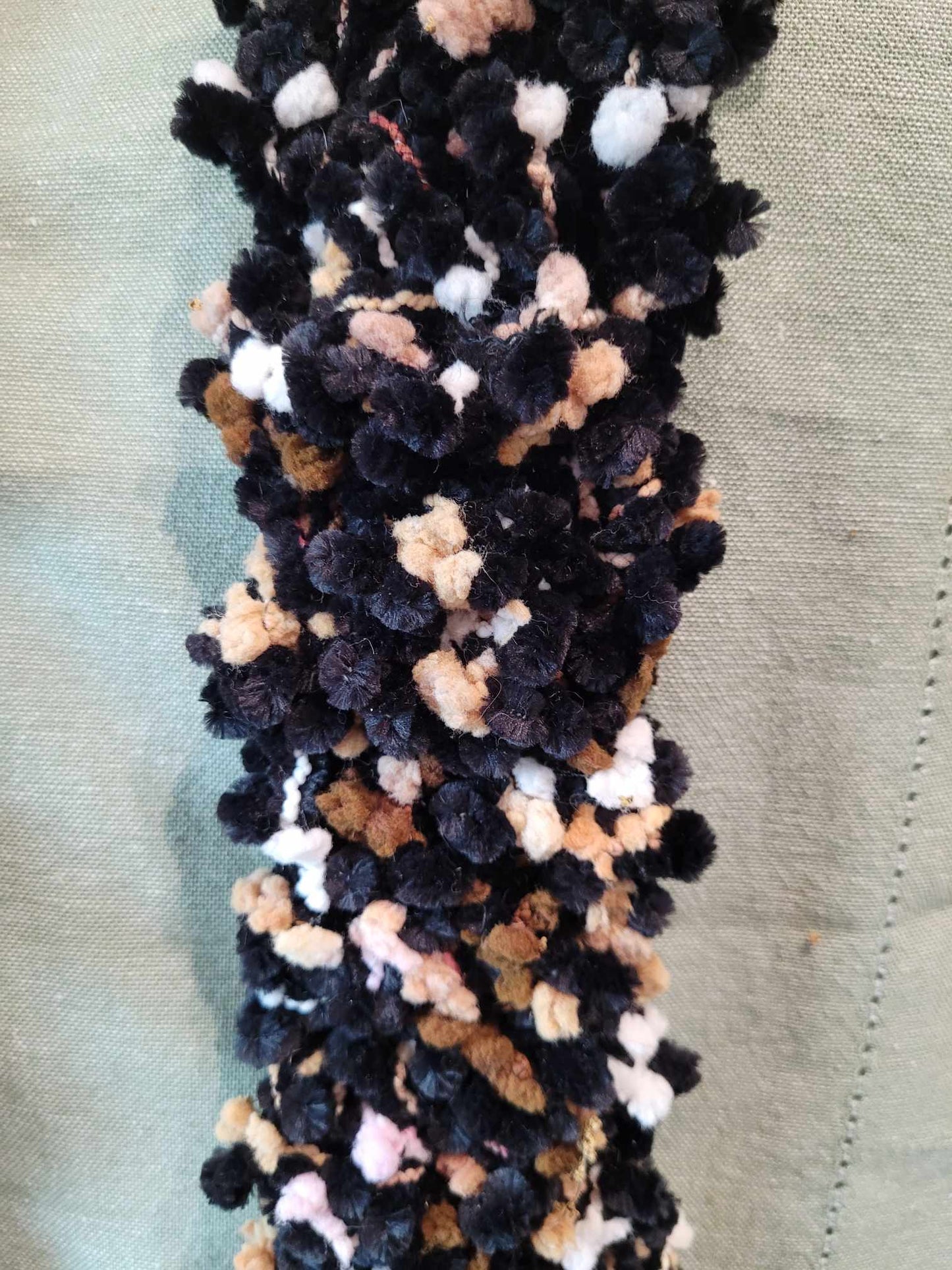 Crochet Pom Pom Scarf