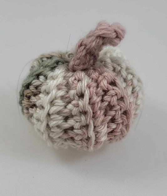 Crocheted Small Mauve Pumpkin