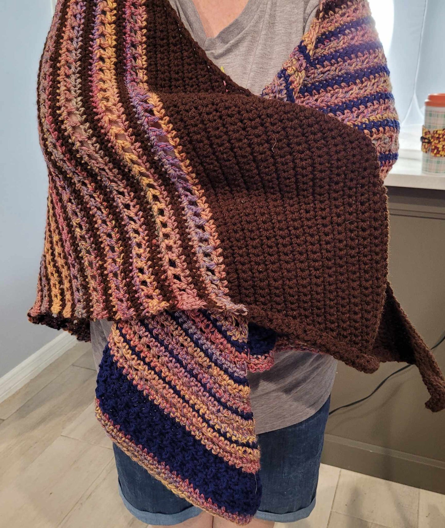 Crocheted Scarf Multi