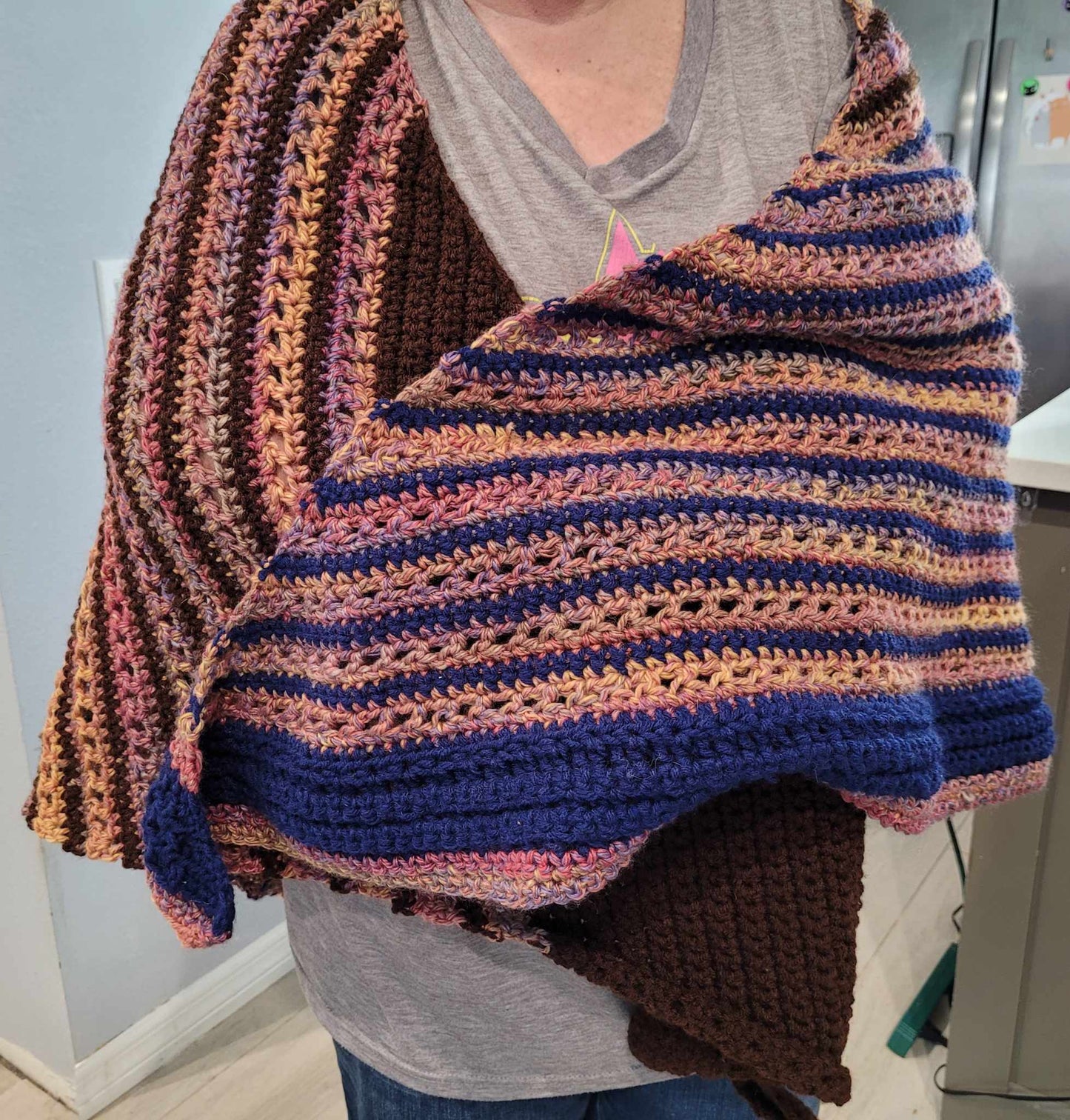 Crocheted Scarf Multi