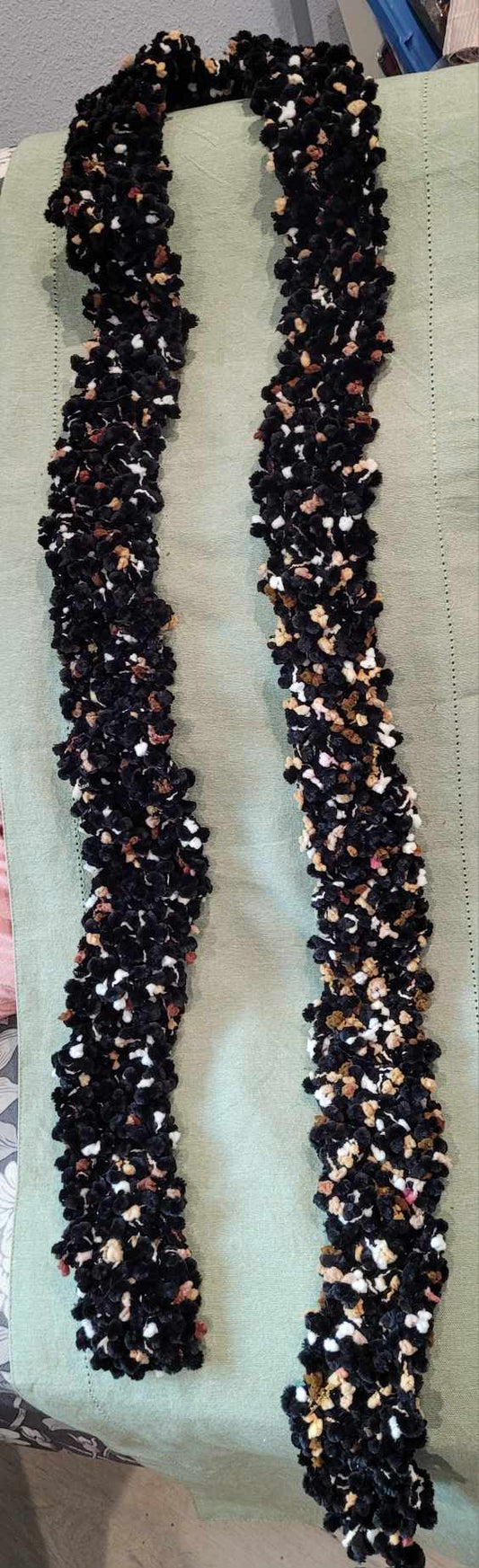 Crochet Pom Pom Scarf