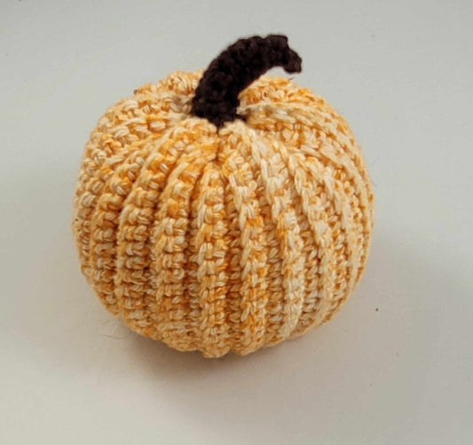 Crochet Orange and White Pumpkins