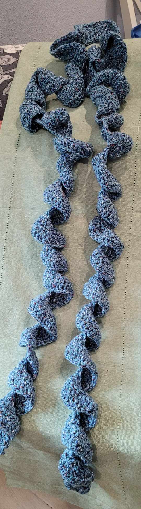 Crocheted Ruffle Scarf
