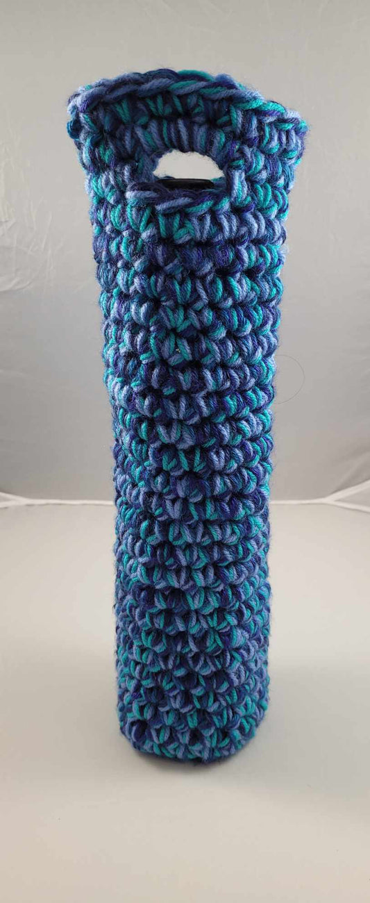 Crocheted Wine Bottle Carrier