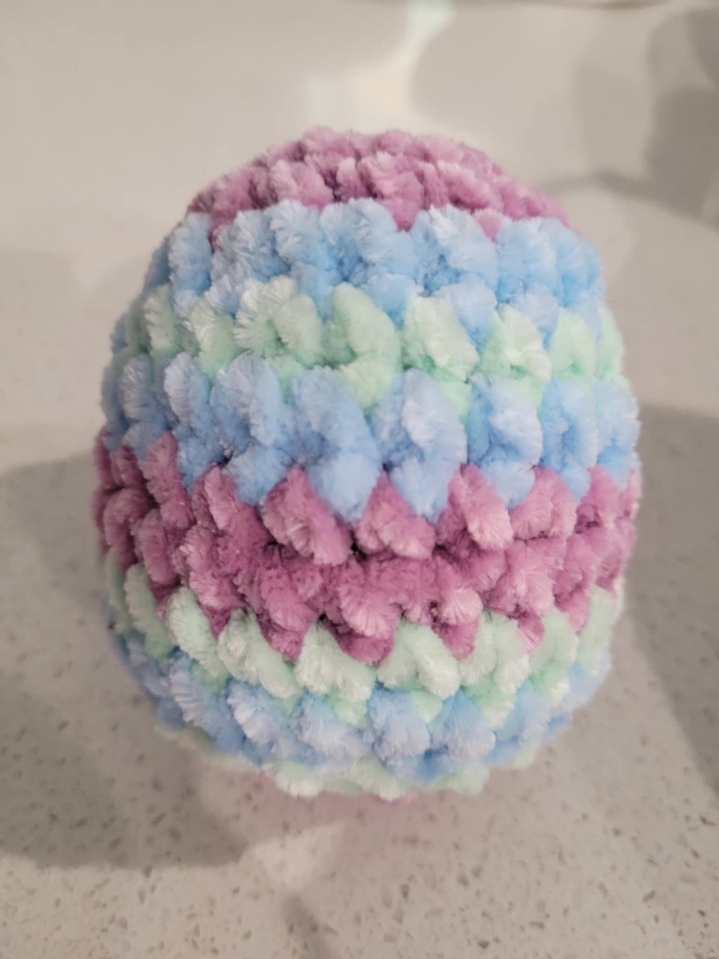 Crocheted Easter Egg  Colors will vary