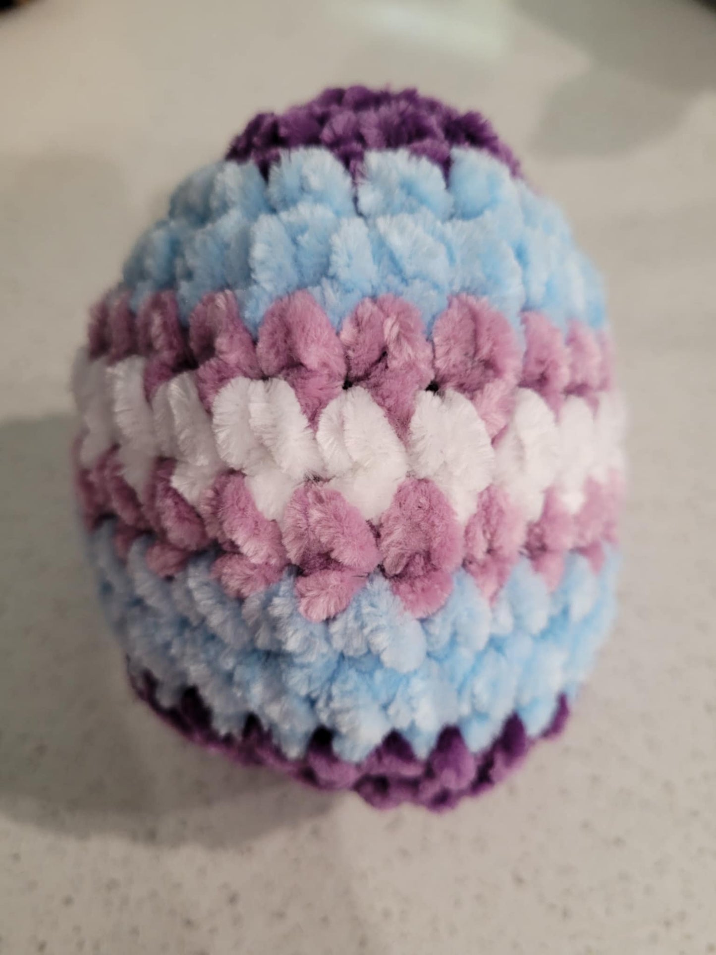 Crocheted Easter Egg  Colors will vary