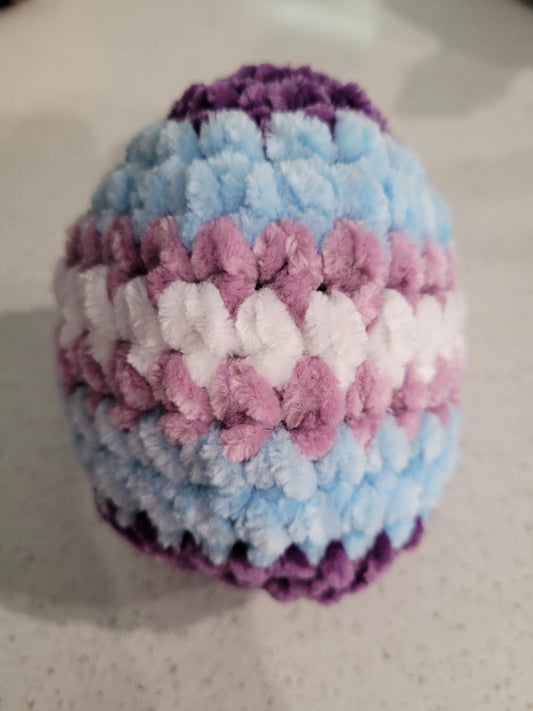 Crocheted Easter Egg  Colors will vary